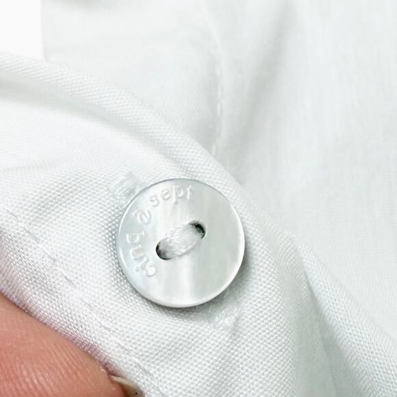 Cinq a Sept Button Down White Shirt Women’s Size XS - Picture 6 of 10